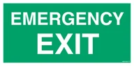 Systemy ekspozycyjne i znaki informacyjne - AC002 EMERGENCY EXIT, PS - PŁYTA PCV 1MM FOTOLUMINESCENCYJNA; (200X100MM) - miniaturka - grafika 1