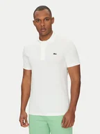 Koszulki męskie - Lacoste Polo DH5522 Biały Regular Fit - miniaturka - grafika 1