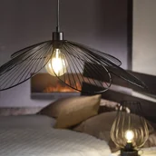 Lampy sufitowe - ONLI Żyrandol Nera Fiore w kształcie kwiatu z metalu - miniaturka - grafika 1