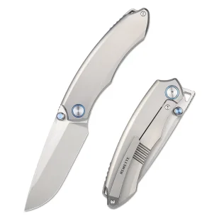 Nóż składany Remette Wild Species Gray Titanium, Hand Grinding M390 (WD108-G) - Noże - miniaturka - grafika 1