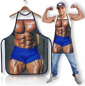 Fartuchy i rękawice kuchenne - Zabawny fartuch kuchenny ''MISTER MUSCLE'' / DodatkiWeselne - miniaturka - grafika 1