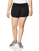 Spodenki damskie - Adidas damskie 3S WVN GYM SHRT sportowe szorty, czarny/czarny, XS - miniaturka - grafika 1