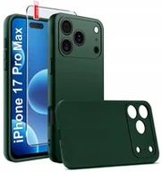 Etui i futerały do telefonów - Etui Zielone Matowe Silikon Slim do iPhone 17 Pro Max + SZKŁO 9H - miniaturka - grafika 1