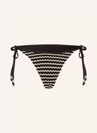 Stroje kąpielowe - Seafolly Dół Od Bikini Trójkątnego Mesh Effect schwarz - miniaturka - grafika 1