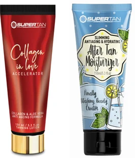 Supertan Collagen In Love + After Tan Po Opalaniu Gratis - Balsamy i kremy do opalania - miniaturka - grafika 1