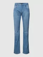 Spodnie męskie - Jeansy o kroju slim fit z zapięciem na guzik - miniaturka - grafika 1