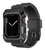 Akcesoria do smartwatchy - Kingxbar CYF134 2w1 pasek Apple Watch Ultra, SE, 8, 7, 6, 5, 4, 3, 2, 1 (49, 45, 44, 42  mm) z wbudowanym pancernym etui ze stali nierdzewnej czarny - miniaturka - grafika 1