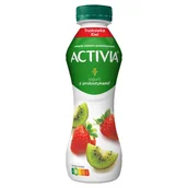 Kefiry, jogurty, maślanki - Activia - Jogurt pitny o smaku truskawki i kiwi - miniaturka - grafika 1