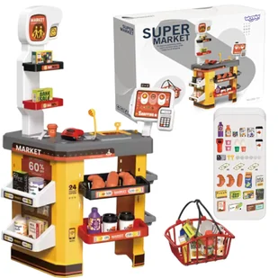 WOOPIE Interaktywny  Super Market dla Dzieci Akcesoria - Zabawy w naśladowanie dorosłych - miniaturka - grafika 1