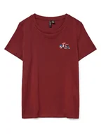 Koszulki i topy damskie - Vero Moda Koszulka w kolorze czerwonym - miniaturka - grafika 1