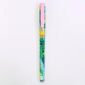 Długopisy - Długopis olejowy Vinson Fashion A25 LIŚCIE niebieski 0,7mm - miniaturka - grafika 1