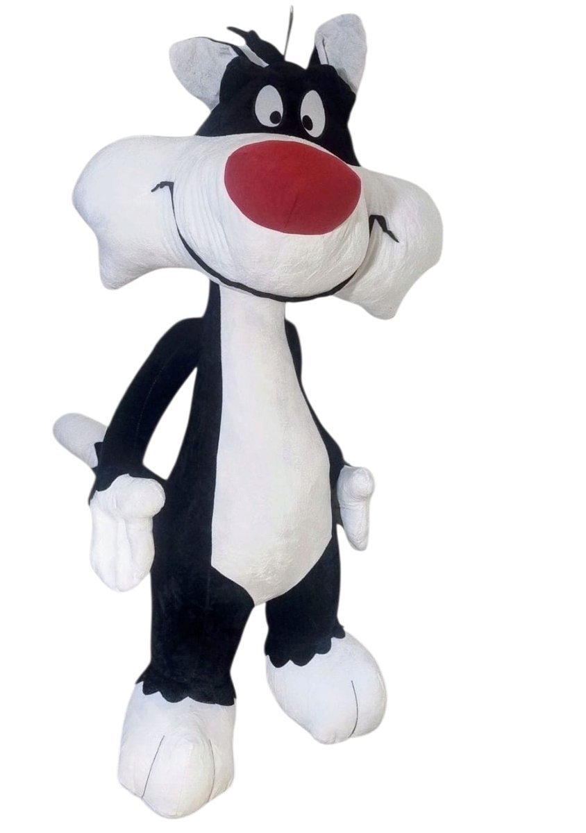 PLUSZOWY KOT SYLWESTER PLUSZAK LOONEY TUNES MIĘKKA MASKOTKA ZABAWKA 100 CM