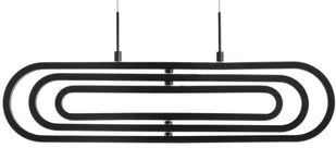 Luces Exclusivas LAMPA wisząca HOYO LE41403 Luces Exclusivas modernistyczna OPRAWA metalowy ZWIS LED 50W 3000K podużny czarny - Lampy sufitowe - miniaturka - grafika 3