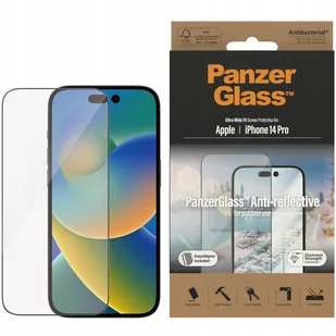 PanzerGlass Szkło hartowane Ultra-Wide Fit Anti-Reflective z aplikatorem do iPhone 14 Pro 6,1" - Szkła hartowane na telefon - miniaturka - grafika 1