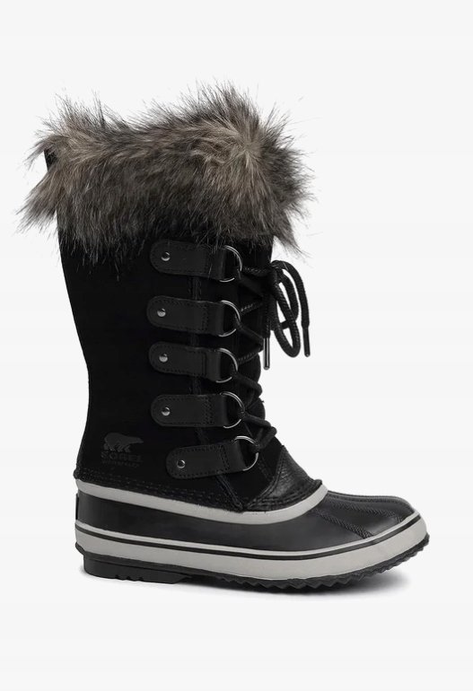 Sorel Śniegowce Czarne Sznurowane Damskie Wysokie ze Skórą 37 Ż7b