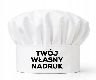 CZAPKA SZEFA KUCHARSKA GASTRONOMICZNA Twój Własny Nadruk Jednokolorowy - Odzież robocza CZAPKA SZEFA KUCHARSKA GASTRONOMICZNA Twój Własny Nadruk Jednokolorowy - Odzież robocza - miniaturka - grafika 1