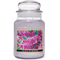Świece - Cheerful Candle duża świeca zapachowa w szklanym słoju 2 knoty 24 oz 680 g - Lilacs in Bloom - miniaturka - grafika 1
