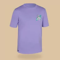 Pianki do pływania - Koszulka UV surfingowa dla dzieci Olaian Water T-shirt Ibiscus krótki rękaw - miniaturka - grafika 1
