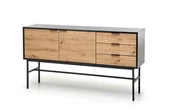 Komody - Komoda MURANO KM-1 dąb artisanna czarnych nogach - miniaturka - grafika 1