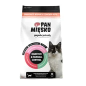 Sucha karma dla kotów - PAN MIĘSKO Digestive & Hairball Control Indyk - sucha karma dla kota - 3kg - miniaturka - grafika 1