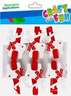 Zabawki kreatywne - Craft With Fun, Ozdoba dekoracyjna klamerki, Renifer Boże Narodzenie, 501915 - miniaturka - grafika 1