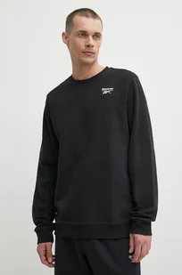 Reebok bluza Identity męska kolor czarny gładka 100202864 - Bluzy męskie - miniaturka - grafika 1