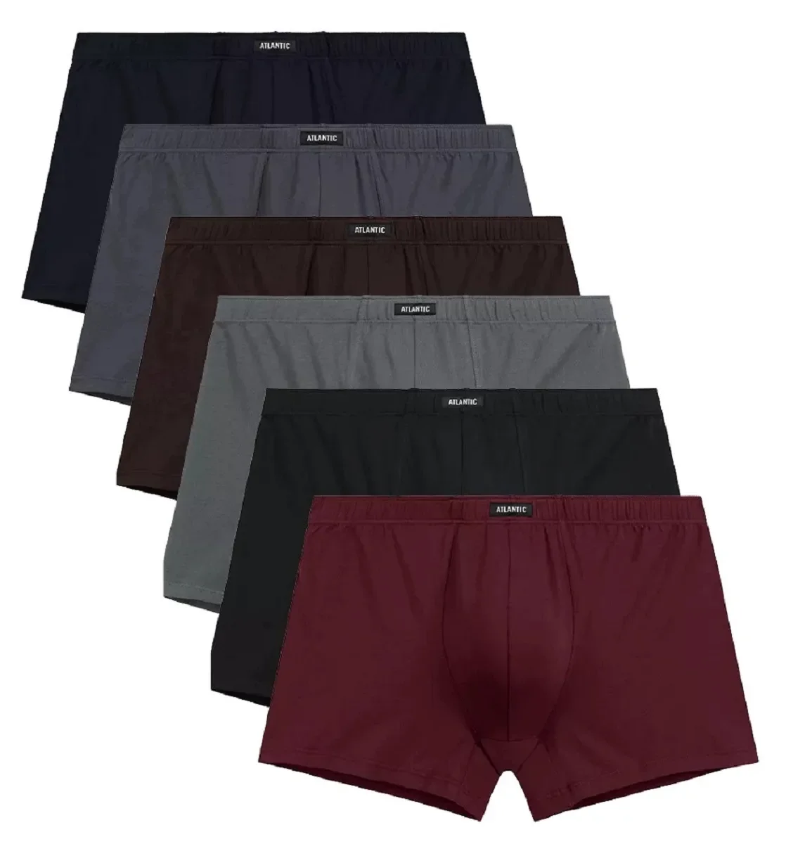 Męskie klasyczne bokserki z bawełny ATLANTIC 6SMH-001 MIX 6-PACK L