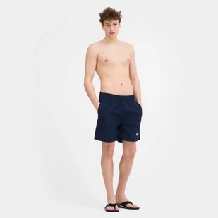 Męskie spodenki plażowe Helly Hansen Carls Swim Trunk - granatowe - HELLY HANSEN - Spodnie sportowe męskie - miniaturka - grafika 1