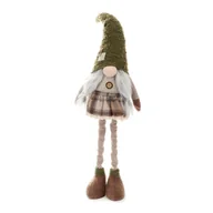 Ozdoby bożonarodzeniowe - Skrzat świąteczny ALTIN krasnal zielony z teleskopowymi nogami 86 cm - miniaturka - grafika 1