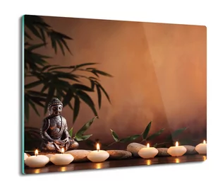 druk osłonka kuchenna Budda świece bambus 60x52, ArtprintCave - Deski do krojenia - miniaturka - grafika 1