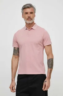 Pepe Jeans polo bawełniane kolor różowy gładki - Koszulki męskie - miniaturka - grafika 1