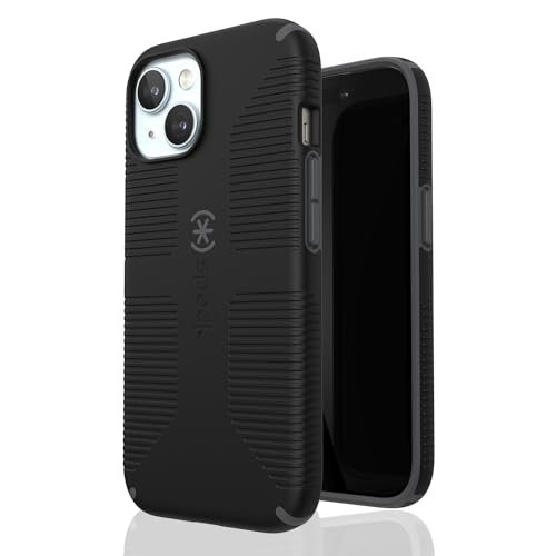 Speck Etui na iPhone'a 15 - zbudowane dla MagSafe, uchwyt chroniący przed upadkiem - do iPhone'a 15 iPhone 14 i iPhone'a 13, odporne na zarysowania, miękkie w dotyku, etui na telefon 6,1