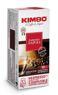 KIMBO Kapsułki do Nespresso zamienniki Kimbo 10 Napoli opakowanie 10 kapsułek 3249-uniw - Kawa w kapsułkach i saszetkach - miniaturka - grafika 1