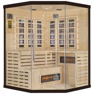 Sauny - Sauna infrared narożna EA3CR Black z koloroterapią - miniaturka - grafika 1