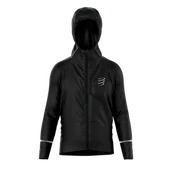 Kurtki męskie - COMPRESSPORT Kurtka biegowa przeciwdeszczowa THUNDERSTORM WATERPROOF 25/75 JACKET black - miniaturka - grafika 1
