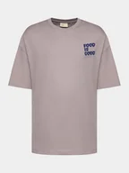 Koszulki męskie - Outhorn T-Shirt OTHAW23TTSHM0857 Fioletowy Regular Fit - miniaturka - grafika 1
