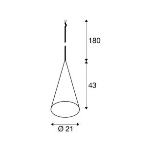 SLV Lampa wisząca Magico, możliwość ściemniania, czarny, salon / jadalnia, aluminium, nowoczesny - Lampy sufitowe - miniaturka - grafika 1