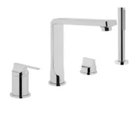 Baterie wannowe i prysznicowe - Bateria Wannowa 4-Otworowa Suit L A42529Exp Vitra - miniaturka - grafika 1