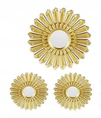 Lustra - Lustro Scienne Okragle Loft 3szt Do Salonu Sypialni Wiszace Zlote Boho - miniaturka - grafika 1