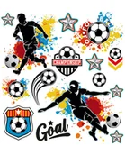 Pasmanteria - Naplamki Drukowane DM-41 Football - miniaturka - grafika 1