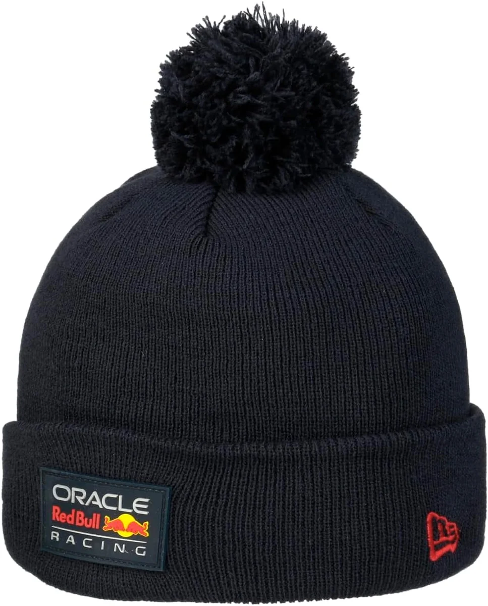 New Era Czapka Beanie z Pomponem Granatowa Red Bull Racing