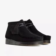 Botki damskie - Clarks Wallabee Boot Women [black suede] - rozmiar 39 - miniaturka - grafika 1