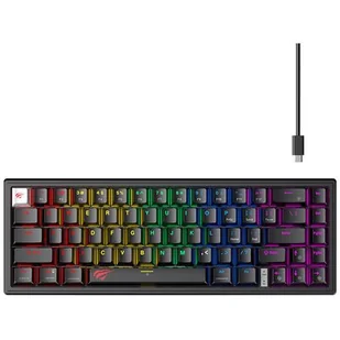 HAVIT KB874L RGB Czarny KB874L - Klawiatury - miniaturka - grafika 1