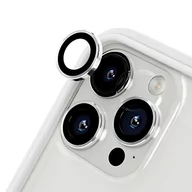 Pozostałe akcesoria do telefonów - RHINOSHIELD Camera Lens Protector compatible with [iPhone 14 Pro / 14 Pro Max] | High Clarity Scratch Proof 9H Tempered Glass and Aluminum Trim - Silver - miniaturka - grafika 1