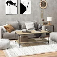 Ławy i stoliki kawowe - vidaXL Stolik kawowy, dąb sonoma 80x50x40 cm, materiał drewnopochodny - miniaturka - grafika 1