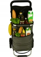 Torby i wózki na zakupy - Wózek torba na zakupy na kółkach ze stelażem 100cm szary - miniaturka - grafika 1