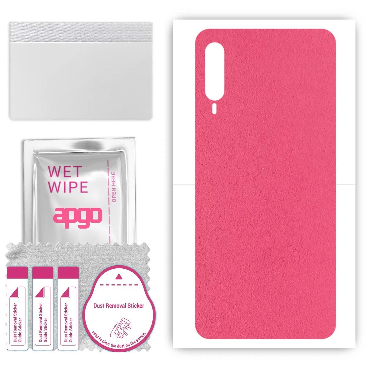 Folia naklejka skórka strukturalna na TYŁ Zamsz do HTC Desire 22 Pro - Zamsz Różowy - apgo SKINS