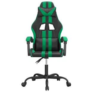 Lumarko Fotel gamingowy, czarno-zielony, sztuczna skóra - Fotele gamingowe - miniaturka - grafika 4