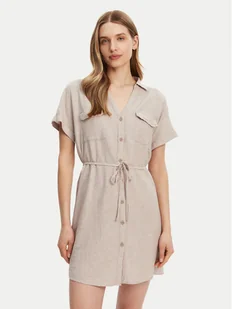 Vero Moda Sukienka letnia Linn 10323027 Szary Relaxed Fit - Sukienki - miniaturka - grafika 1