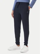 Spodnie sportowe męskie - BOSS Spodnie dresowe Waffle 50535878 Granatowy Regular Fit - miniaturka - grafika 1